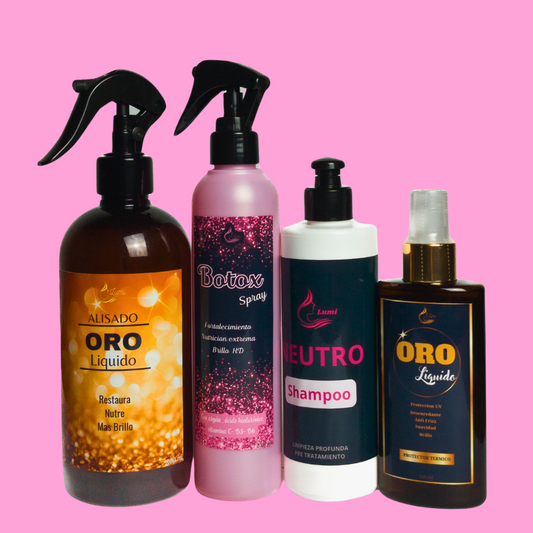 Alisado ORO+ Neutro+ Botox spray+ Protector térmico