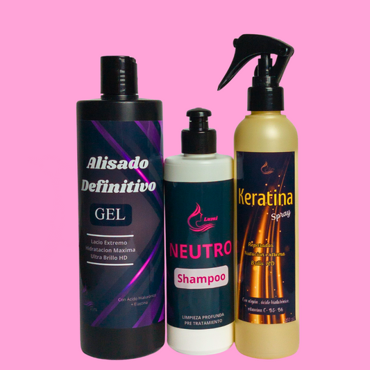Alisado en GEL+ Neutro+ Keratina Spray