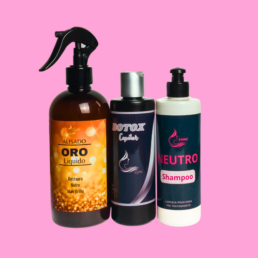 Alisado ORO líquido+ Botox+ Neutro