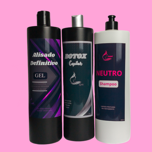 Alisado en GEL+ Botox+ Shampoo neutro