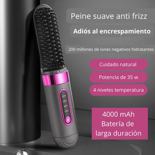Peine plancha Anti-frizz 3D Alta tecnología